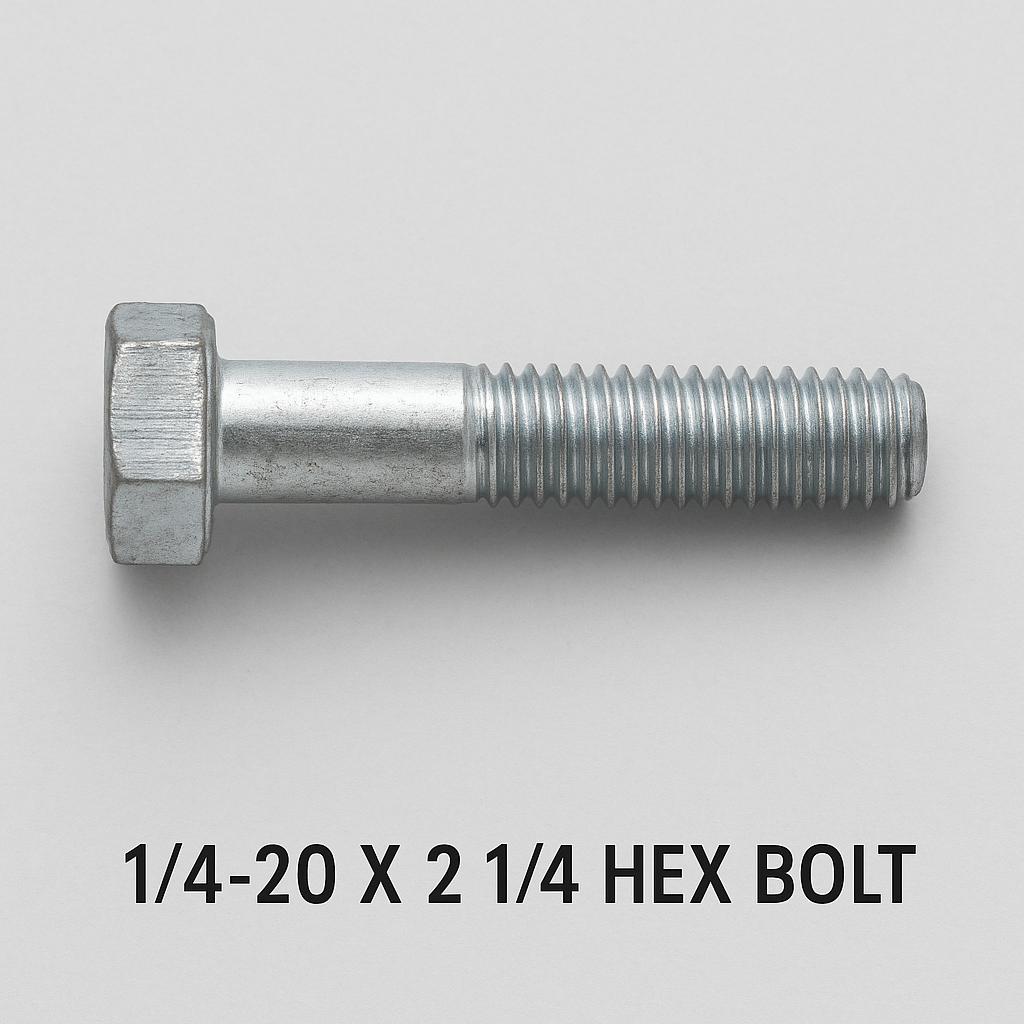 Perno hexagonal de 1/4-20 x 2 1/4"