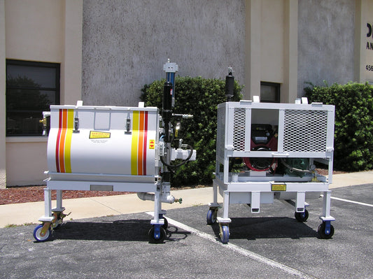 D90HS Split – Compact Split-Tank Texture Rig for High-Rises and Patching