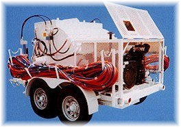 🔧 Equipo de pulverización de paneles de yeso D500HST (remolque de doble bomba de alta capacidad)